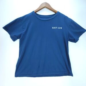 Salt Life T Shirt Mens YXL Blue Surf Fish Dive Graphic Tee